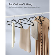 Songmics Black Plastic Coat Hangers Pack of 50 Songmics