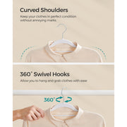 Songmics White Plastic Coat Hangers Pack of 50 Songmics