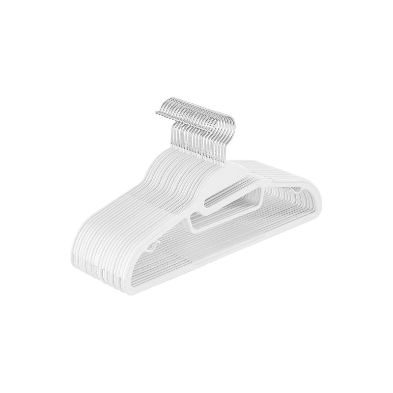 Songmics Non Slip Coat Hangers, White (Pack of 20) Songmics