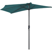 2.7m Half Parasol for Balcony - 5 Steel Ribs Outsunny