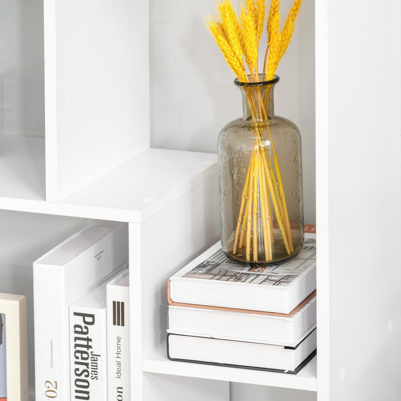 70cm Wide Bookcase, Modern Geometric Display Storage Unit