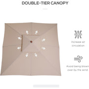 Pagoda Style Large Patio Parasol Outsunny