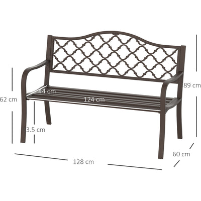 Antique Cast Iron Garden Bench Outsunny