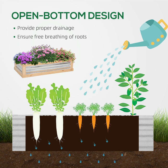 Small Wooden Cold Frame Greenhouse, 122x61x81.7 cm