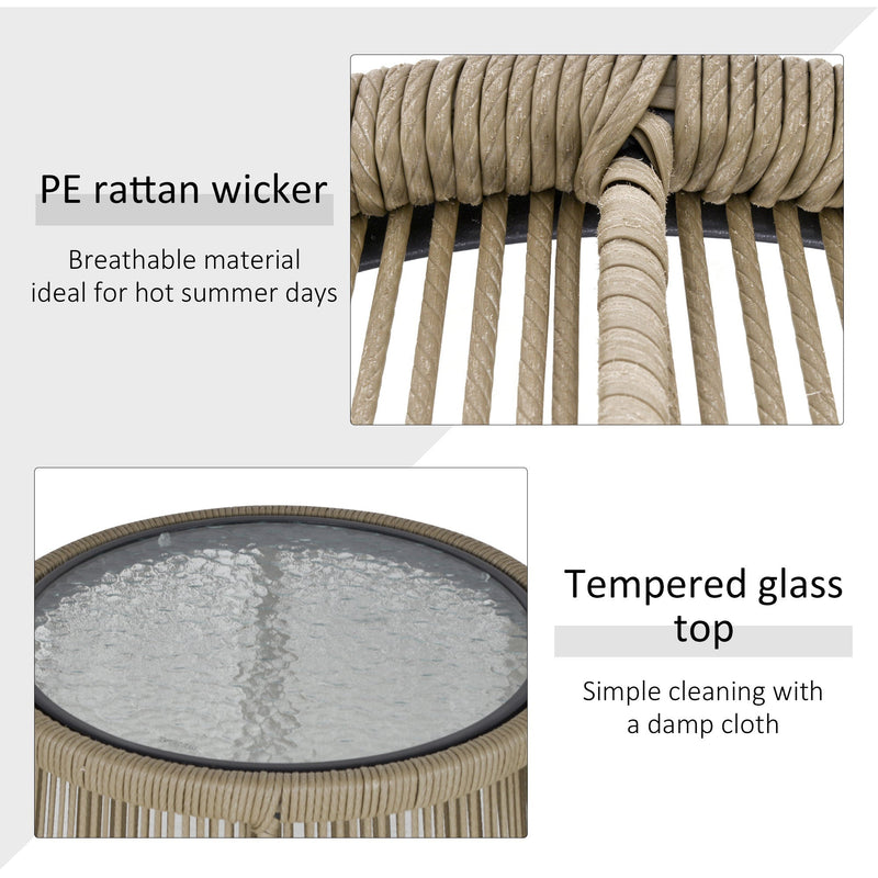 Modern Wicker Bistro Set