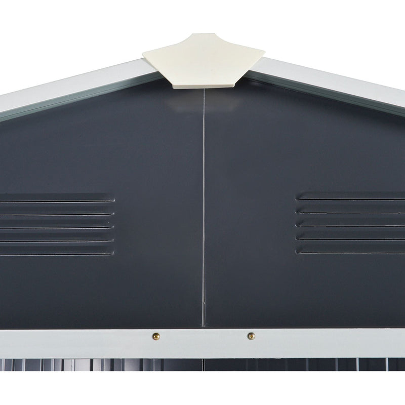 8x6 Metal Garden Shed, Apex Roof