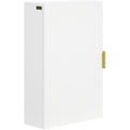 White Over Toilet Wall Cabinet With Adjustable Shelves Kleankin