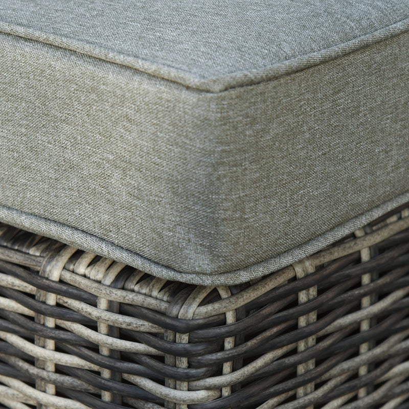 2 Seater Rattan Garden Furniture Set, Grey