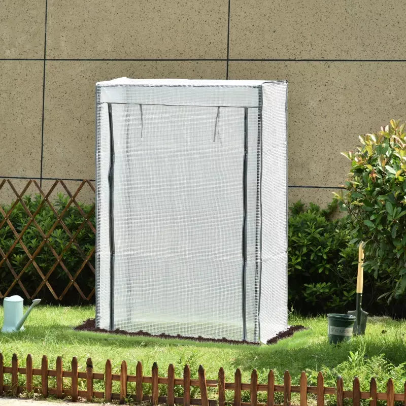 Compact Mini Greenhouse White