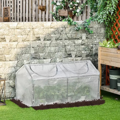 Compact Mini Greenhouse White