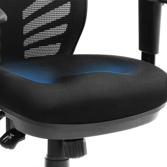 Office Chair With Arms, Black Mesh