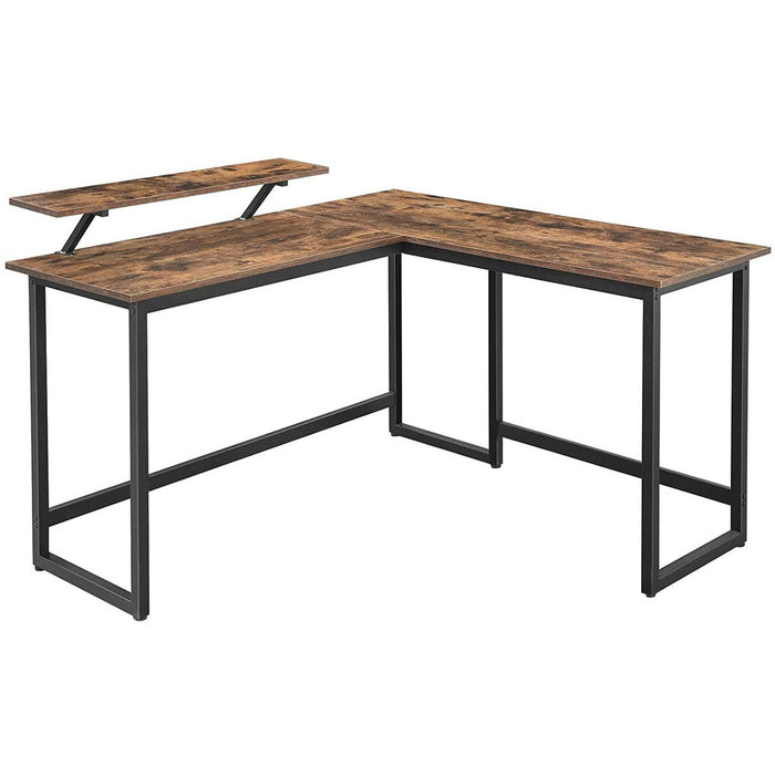Corner Desk With Monitor Stand by Vasagle