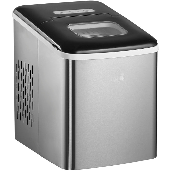 Ice Maker, Counter Top, 12kg/24Hrs, Black