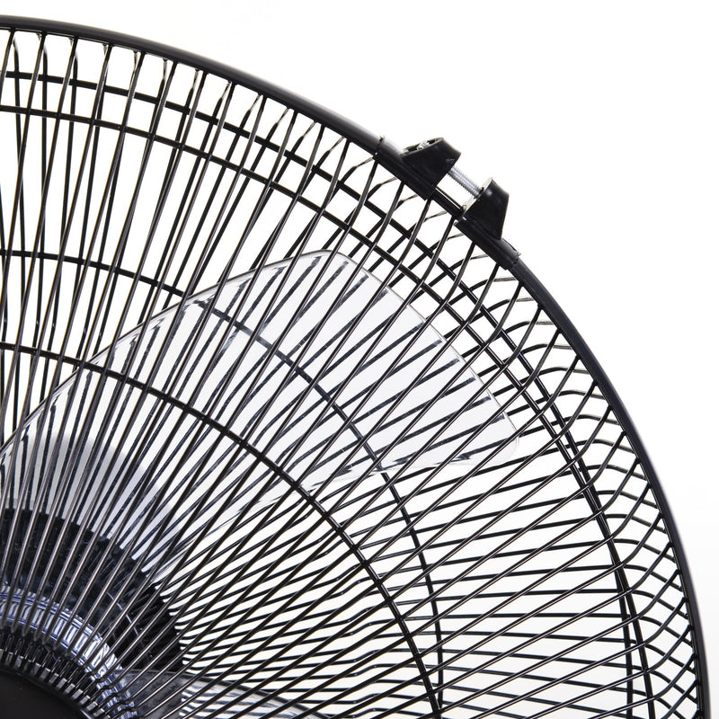 HOMCOM Oscillating Floor Fan W/ Remote Control-Standing Cooling Machine Indoor Air Refresher w/ Adjustable Height, Speed Mode, 7.5-Hour Timer Black Homcom