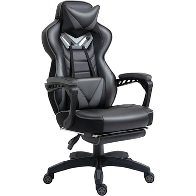 Racing Gaming Chair Grey Vinsetto