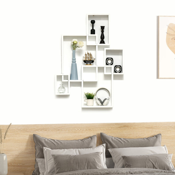 Cube Floating Shelves in White