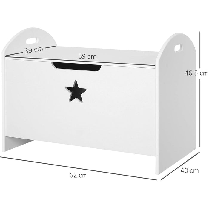 White Wooden Toy Box