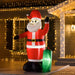 Image of a 7.5ft Blow Up Santa Claus