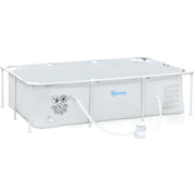 8ft Steel Frame Pool Set, Filter Pump, Rust Resistant Outsunny