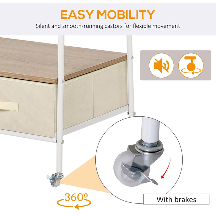 Entrance Coat Rack Garment Storage 2 Drawers