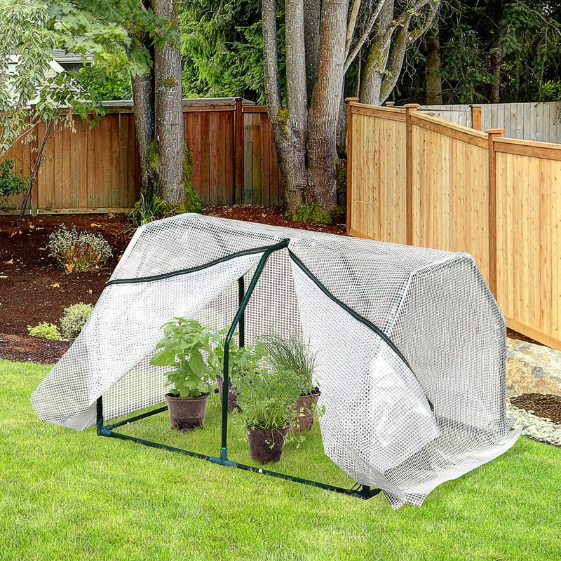 Mini PVC Greenhouse, Steel, 99 x 71 x 60 cm
