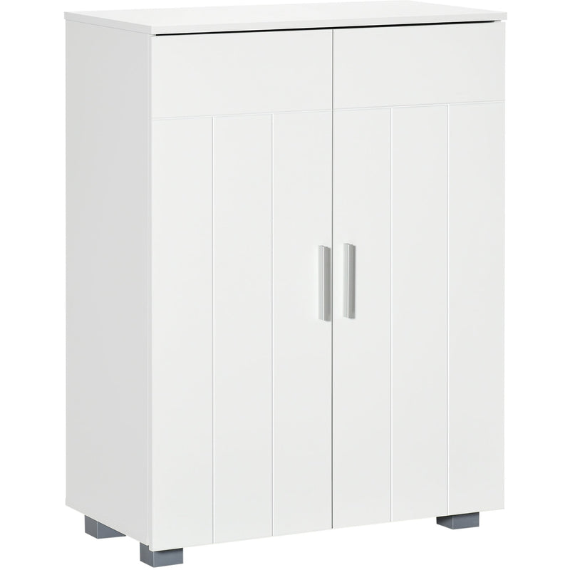 White Bathroom Storage Unit, 60W x 30D x 80H cm
