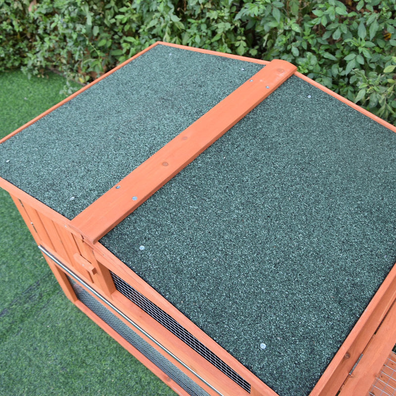 2 Tier Outdoor Rabbit Hutch With Run