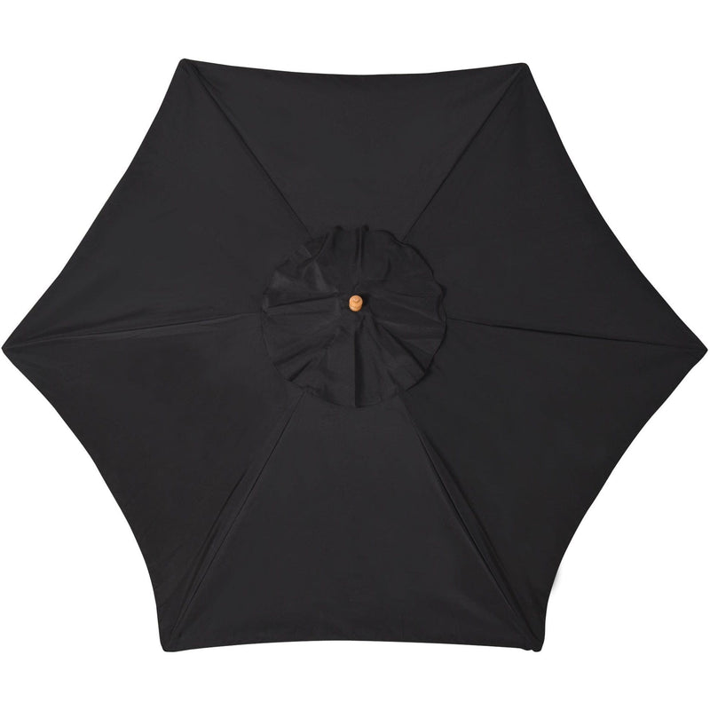 2.5m Wooden Garden Parasol - Sun Shade, Patio Canopy