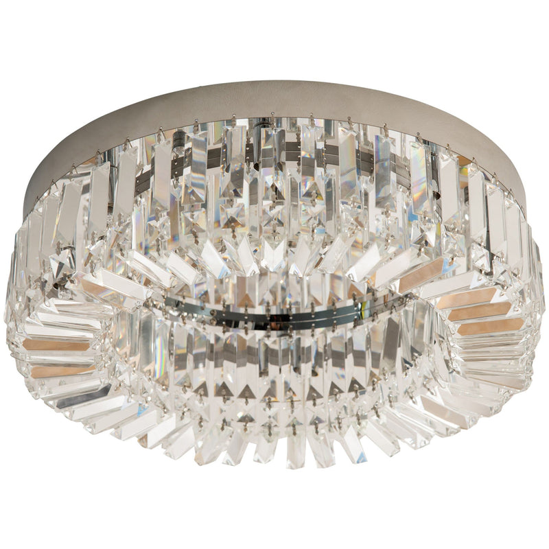 Silver Crystal Chandelier Stainless Steel Pendant Lights