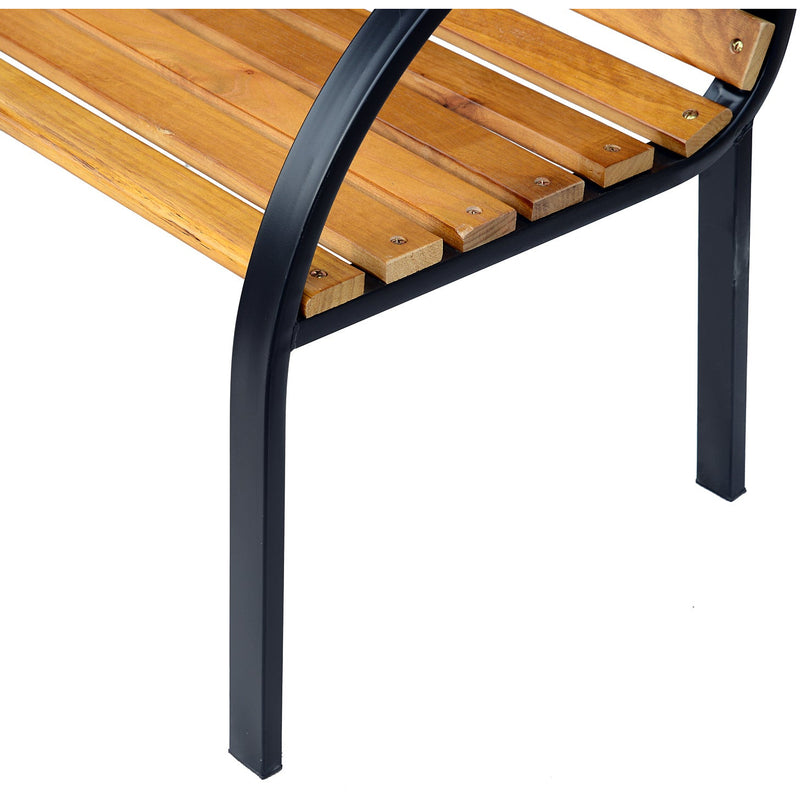 Slatted Garden Bench Outsunny