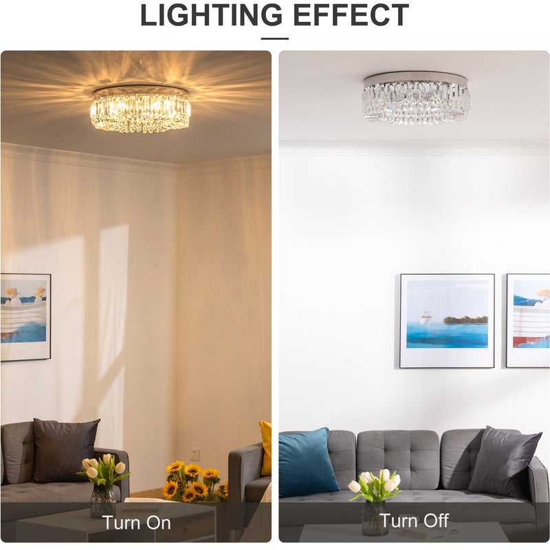 Silver Crystal Chandelier Stainless Steel Pendant Lights