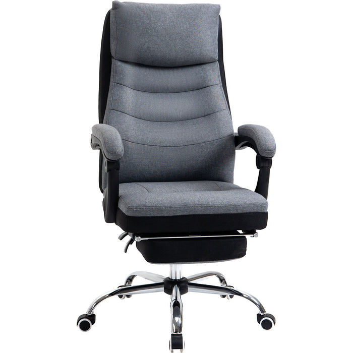 High Back Office Recliner Chair Grey