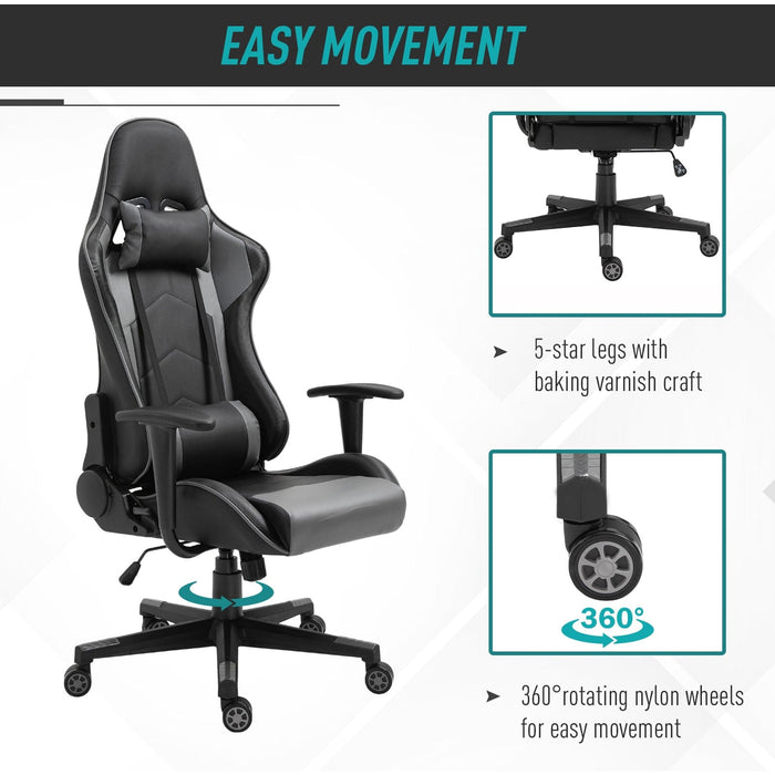 High-Back Racing Gaming Chair Black