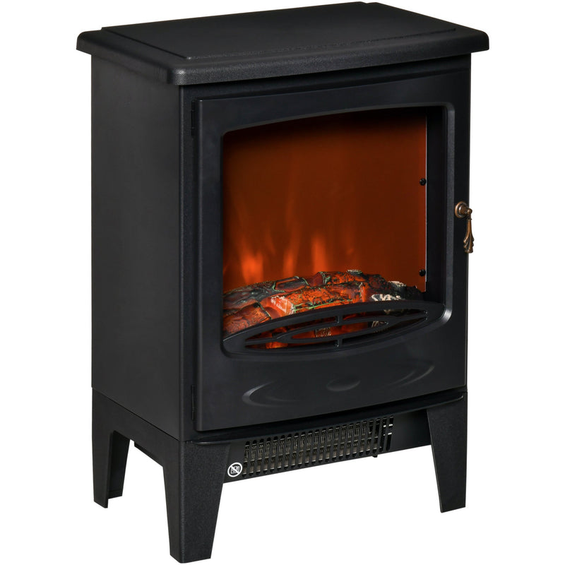 Electric Fireplace Stove, Realistic Flame, 900W/1800W