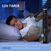 42" Oscillating Black Cooling Tower Fan Homcom