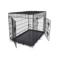 Feandrea Folding Dog Crate Large, 106x70x77cm, Black