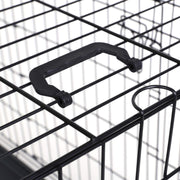 Feandrea Folding Dog Crate Large, 106x70x77cm, Black