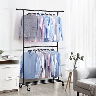 Two-Tiered Clothing Display Stand Songmics