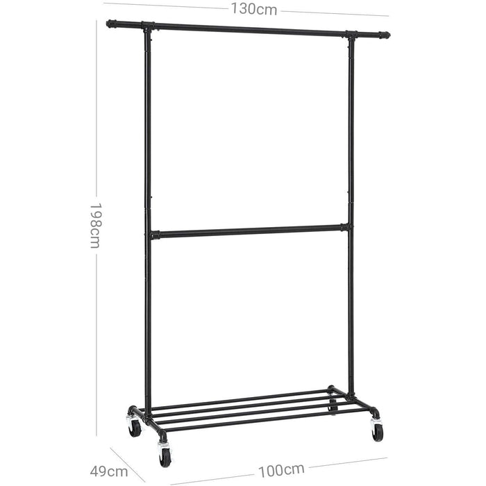 Two-Tiered Clothing Display Stand