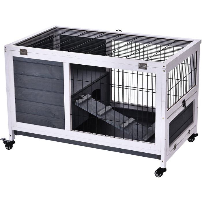 Indoor Rabbit Hutch with Lift Top