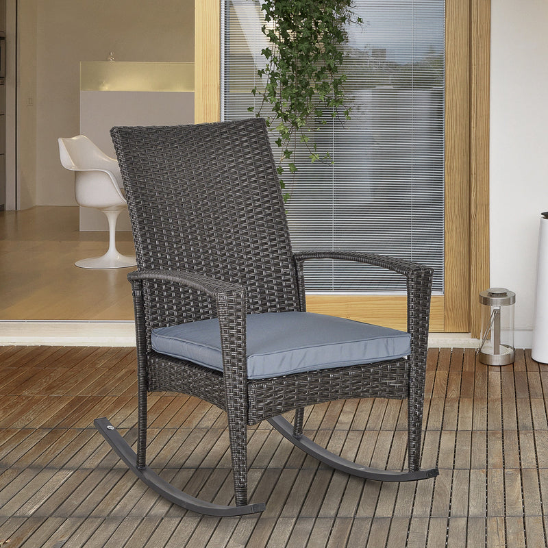 Rattan Outdoor Rocking Chair