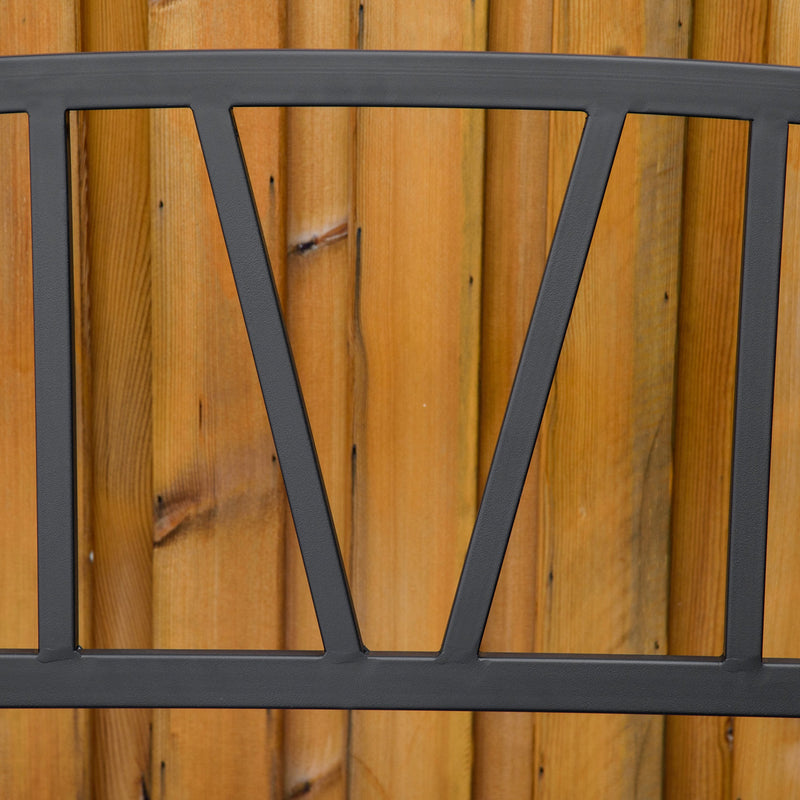 Modern Metal Garden Bench