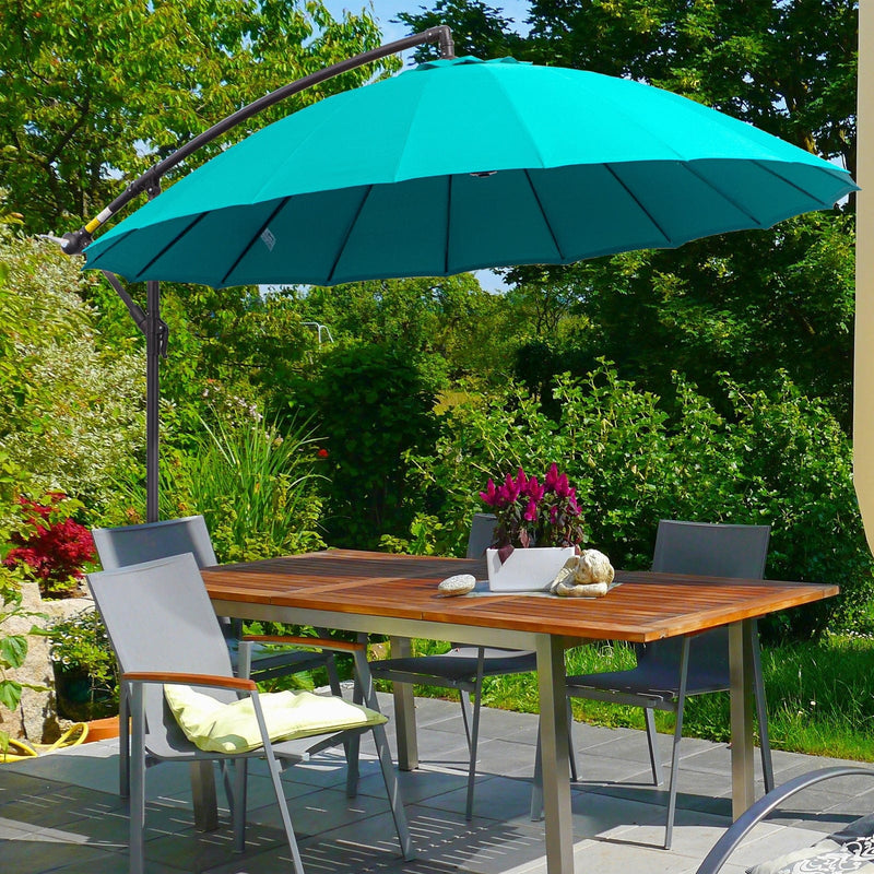 3m Shanghai Cantilever Parasol - Crank Handle, 18 Ribs