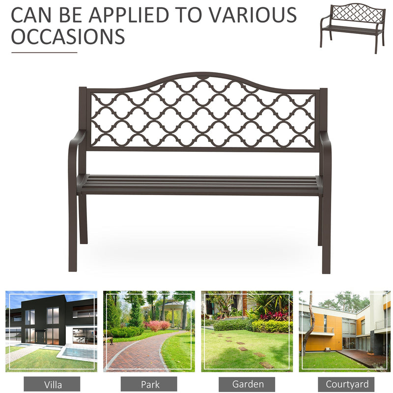 Antique Cast Iron Garden Bench