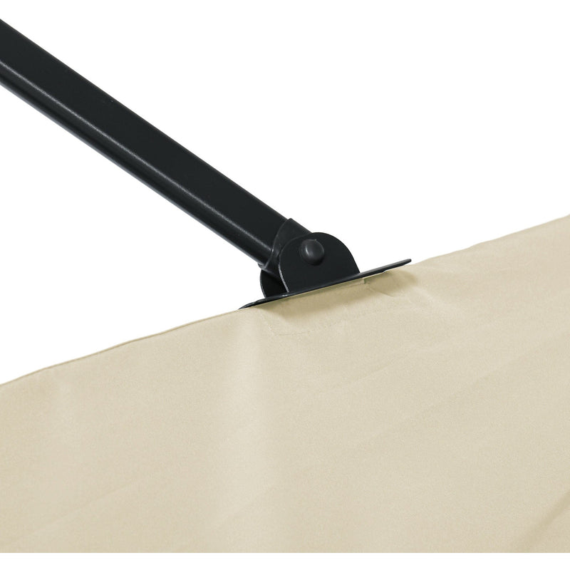 2.5m Roma Cantilever Parasol - Cream Outsunny