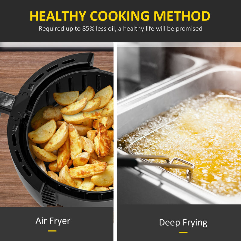 1700W Air Fryer, 5.5L, Digital Display, Rapid Air, 60 Min