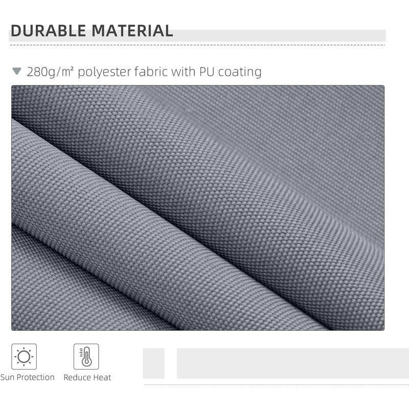 Manual Patio Awning - 4 x 3m Aluminium Retractable Sun Shade