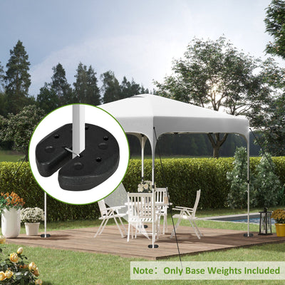 12KG Gazebo Weights Set of 4, Weights for Gazebo Legs with Reinforce Pins and Carry Belt, for Canopies Marquees Tents Outsunny