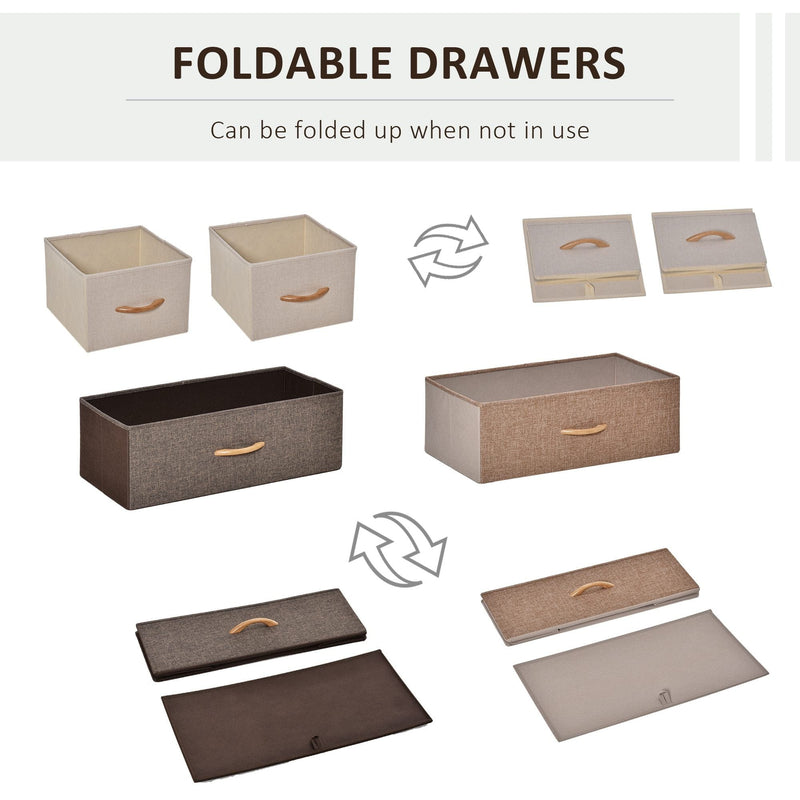 4-Drawer Steel & Wood Bedroom Dresser