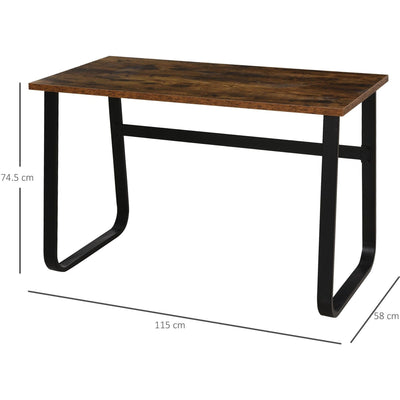 Industrial Laptop Table for Home Office, Study Homcom